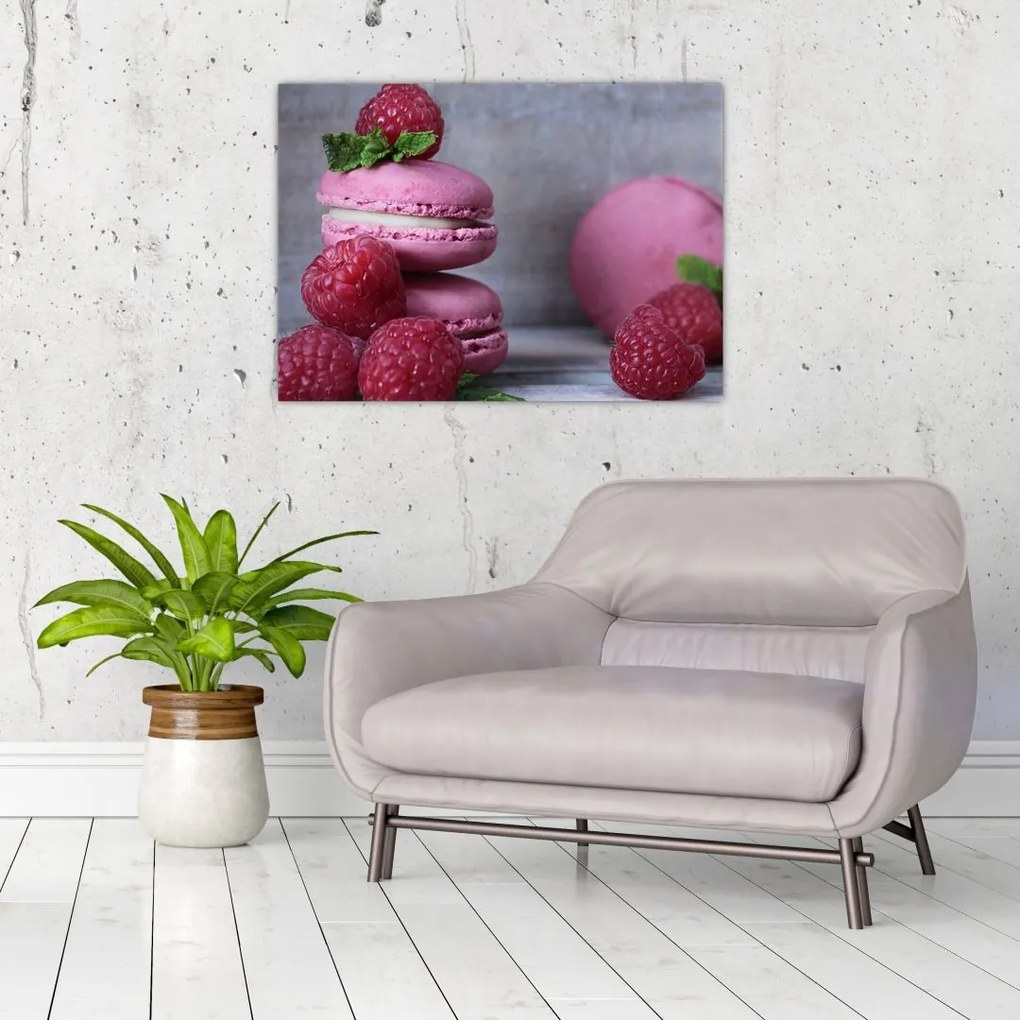 Obraz na szkle makaroników (70x50 cm)