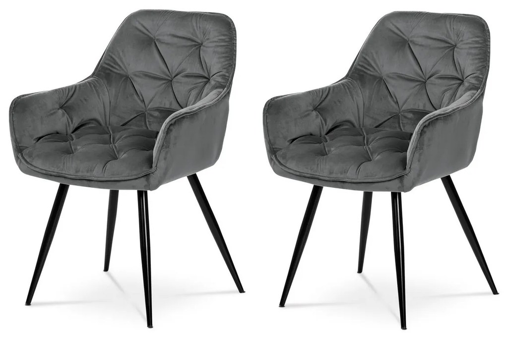 Zestaw krzeseł do jadalni DCH-421 GREY4, 2 szt.