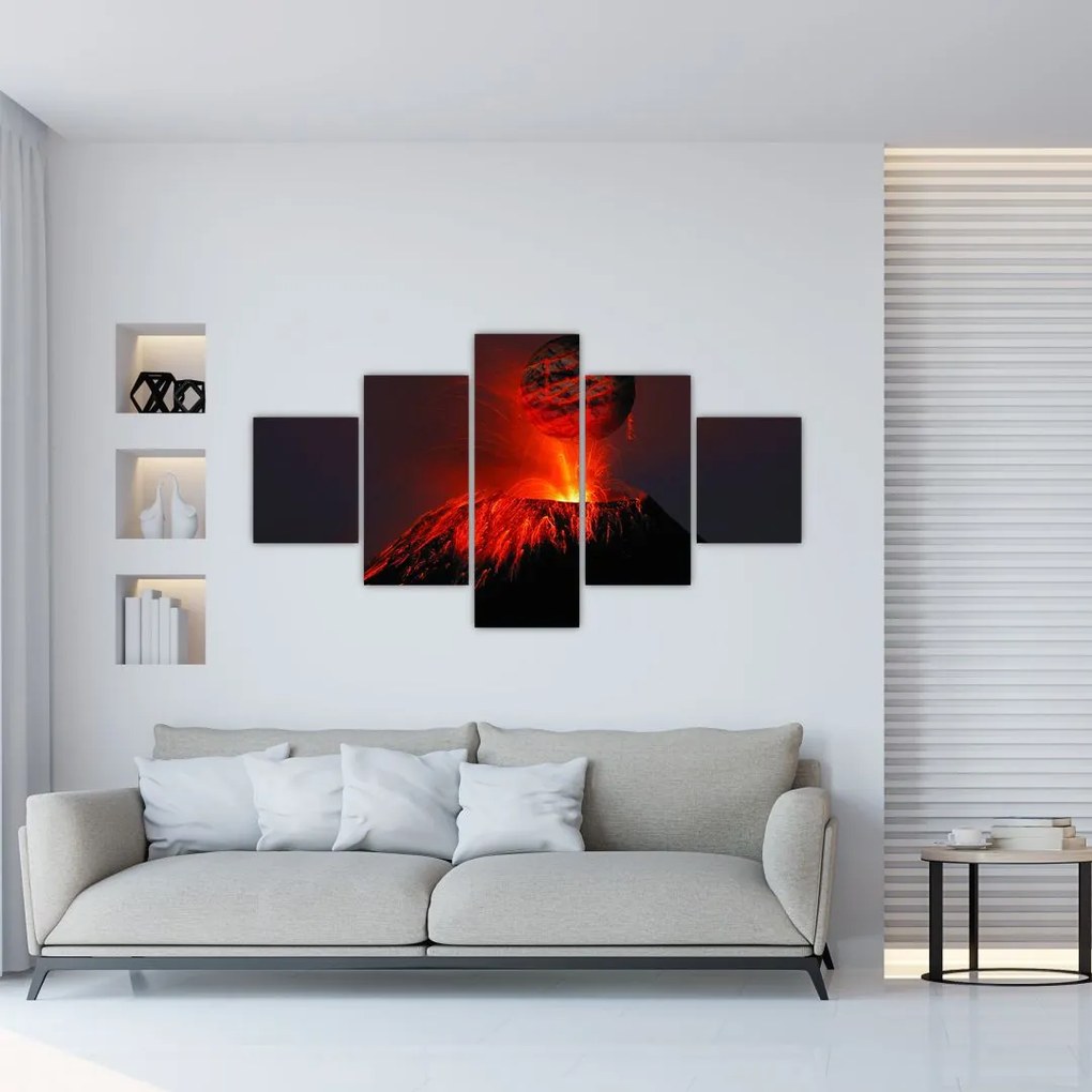 Obraz wulkanu (125x70 cm)