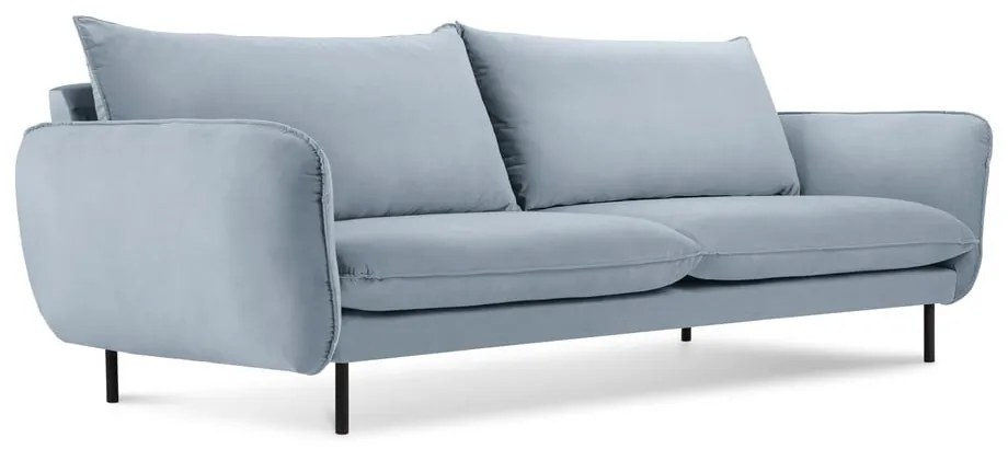 Jasnoniebieska aksamitna sofa 230 cm Vienna – Cosmopolitan Design