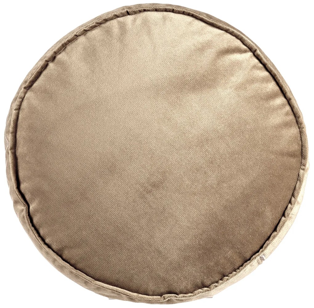 Pufa obita aksamitem, Ø 60 cm