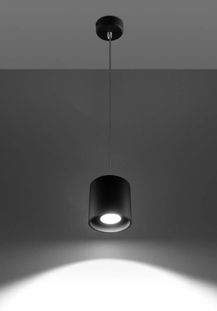 Czarna okrągła lampa wisząca - E815-Melvis