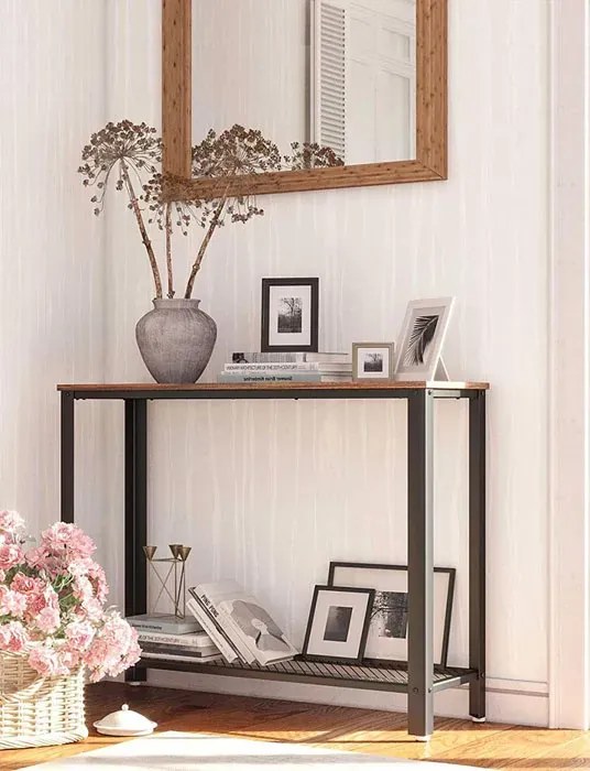 Industrialna konsola z metalową półką C4-L59