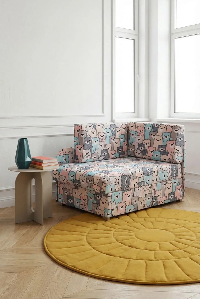 Młodzieżowy tapczan kubuś w misie Z1-H03