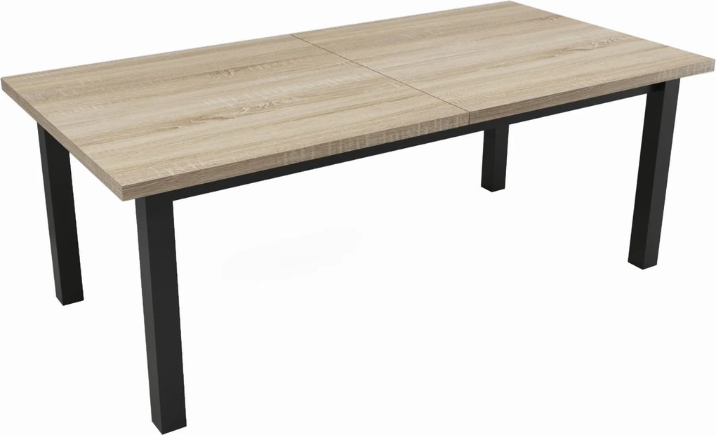 Stół prostokątny rozkładany 100x200/300 Sonoma R-6 + nogi drewniane