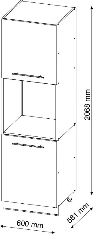 Szafka kuchenna biały domek wiejski 60x58x206.8 fame-line