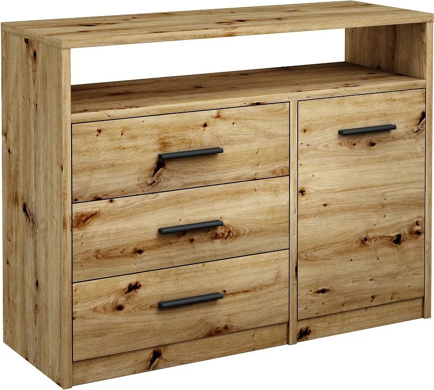 Klasyczna komoda z szufladami dąb artisan T5-L33
