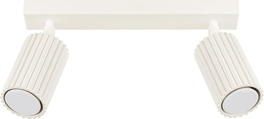 Lampa Sufitowa Minimalistyczny Karbon, Aluminium - 2 Źródło - L.30 X H.16.5 Cm - Beżowy