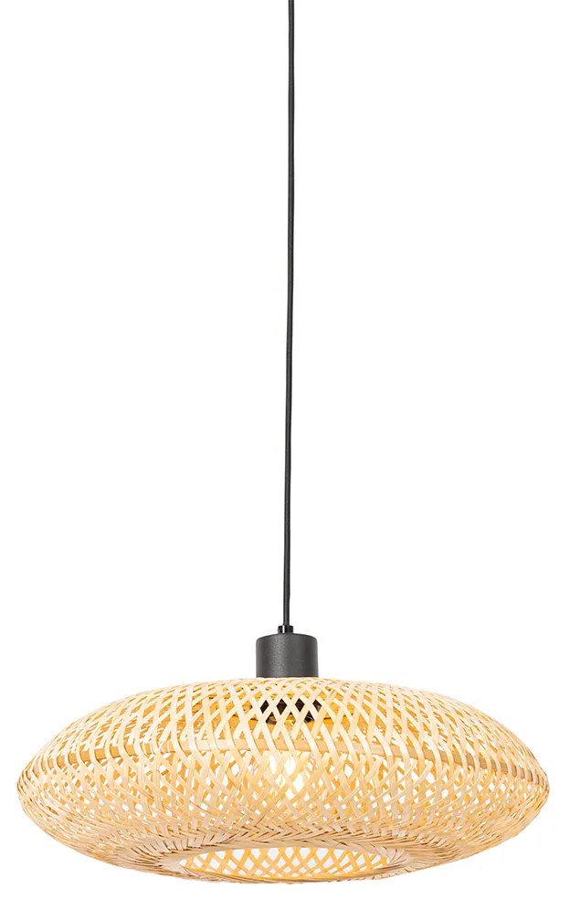 Orientalna lampa wisząca bambusowa 40 cm - OstravaKolonialny Oswietlenie wewnetrzne