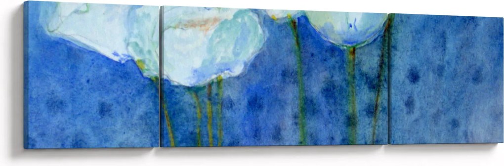 Obraz - Białe tulipany (170x50 cm)