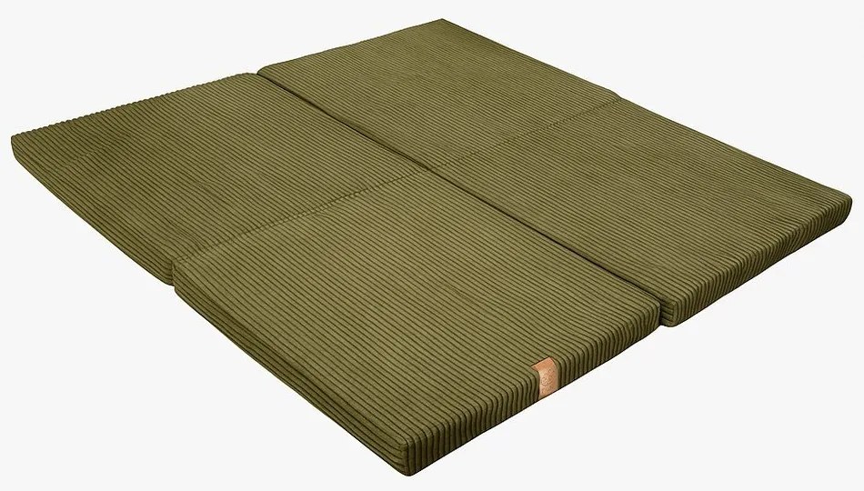 Mata do zabawy dla dzieci w kolorze khaki 120x120 cm – Meowbaby