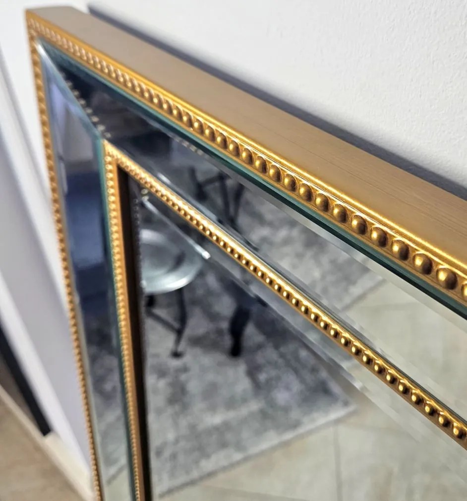 Lustro w lustrzanej ramie, kolor złoty 84x144cm