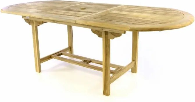 Stół owalny ogrodowy DIVERO - wysuwany - 170/230 cm