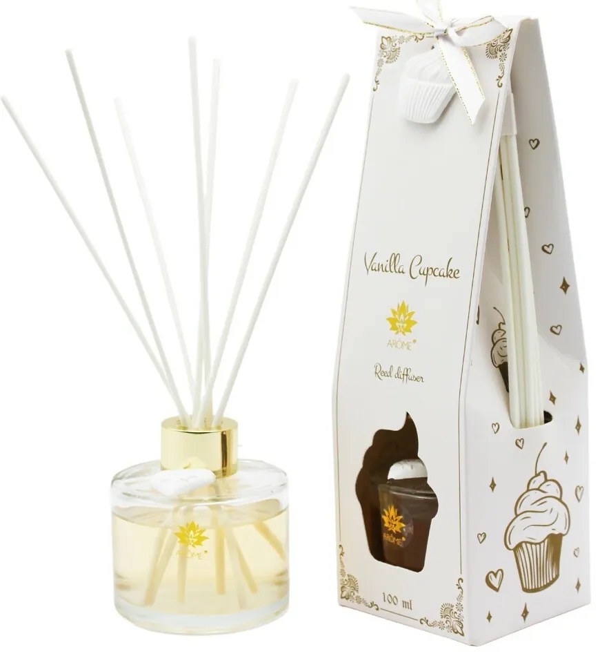 Arome Dyfuzor z patyczkami Vanilla Cupcake, 100 ml