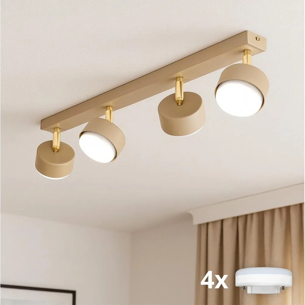 Brilagi - Oprawa punktowa LED MONO 4xGX53/12W/230V beżowa