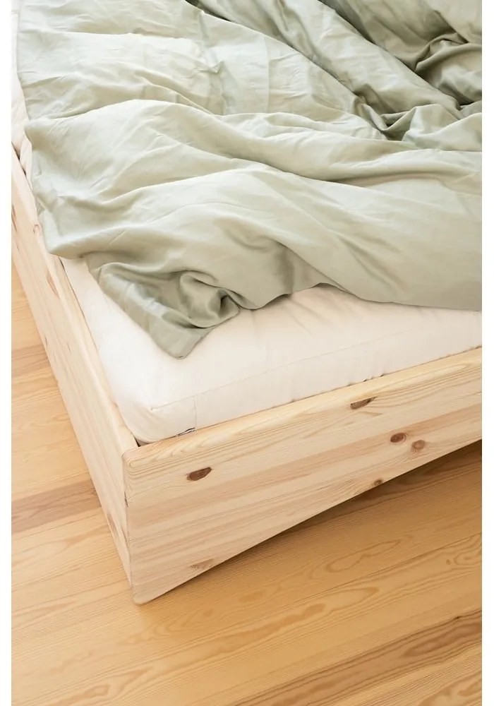 Łóżko dwuosobowe z litego drewna sosnowego bez zagłówka 160x200 cm w naturalnym kolorze Orbit – Karup Design