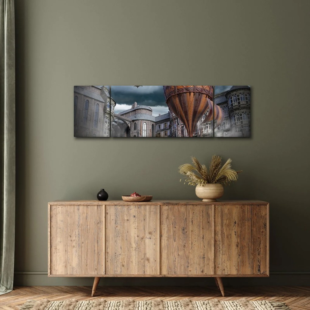 Obraz - Surrealistyczny krajobraz (170x50 cm)