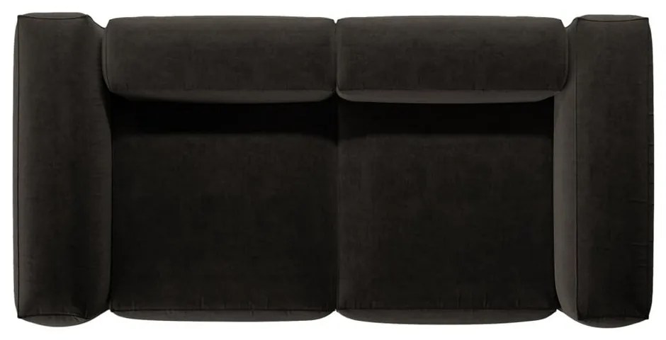 Czarna sofa 224 cm Bergamo – Cosmopolitan Design