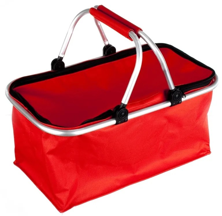 Koszyk na zakupy Kemping czerwony