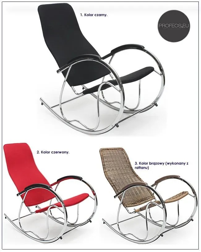 Bujany fotel do salonu Waldon - czarny