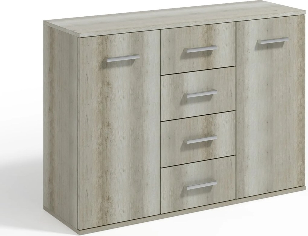 Komoda GIACOMO II 112 cm do Salonu Sypialni Odcienie szarości