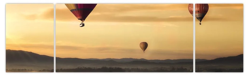 Obraz - latające balony (170x50 cm)