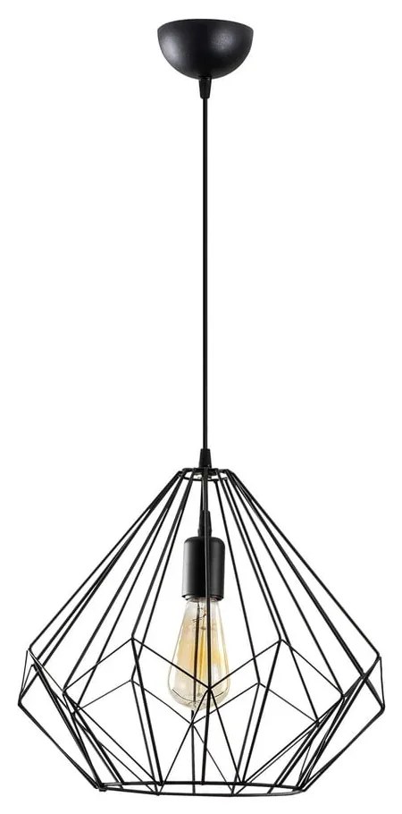 Czarna lampa wisząca z metalowym kloszem ø 37 cm Diamond – Opviq lights