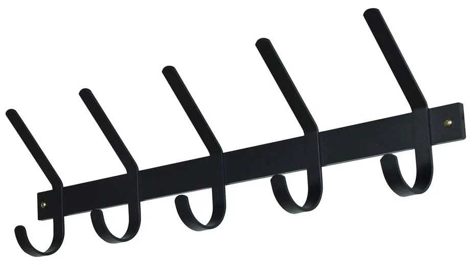 Czarny metalowy wieszak ścienny 70 cm Dexter – Spinder Design