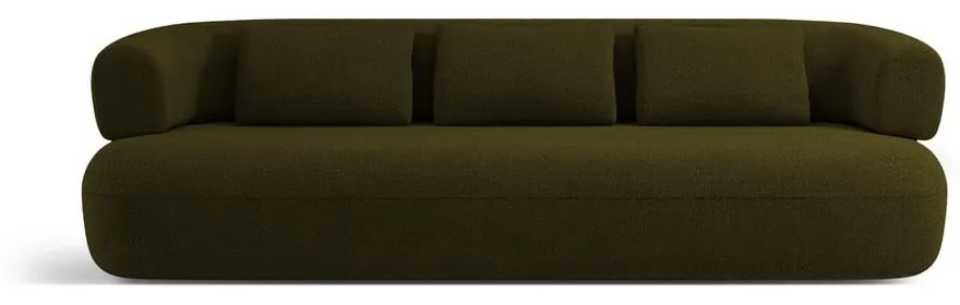 Zielona sofa z materiału bouclé 226 cm Jenny – Micadoni Home