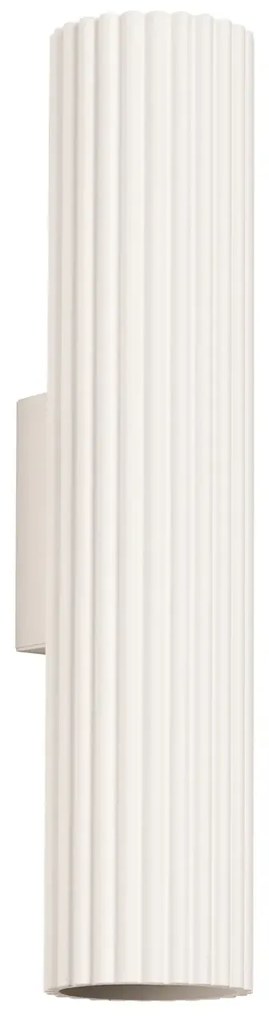 Kinkiet KARBON 30 beżowy ryflowany SOLLUX  LIGHTING