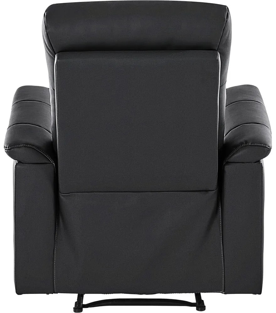 Czarny skórzany fotel wypoczynkowy Southbrook – Støraa