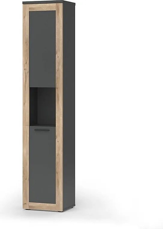 Szafka łazienkowa antracyt 40x34.3x194.3 niko