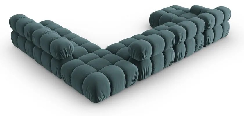 Morska aksamitna sofa 379 cm Bellis – Micadoni Home