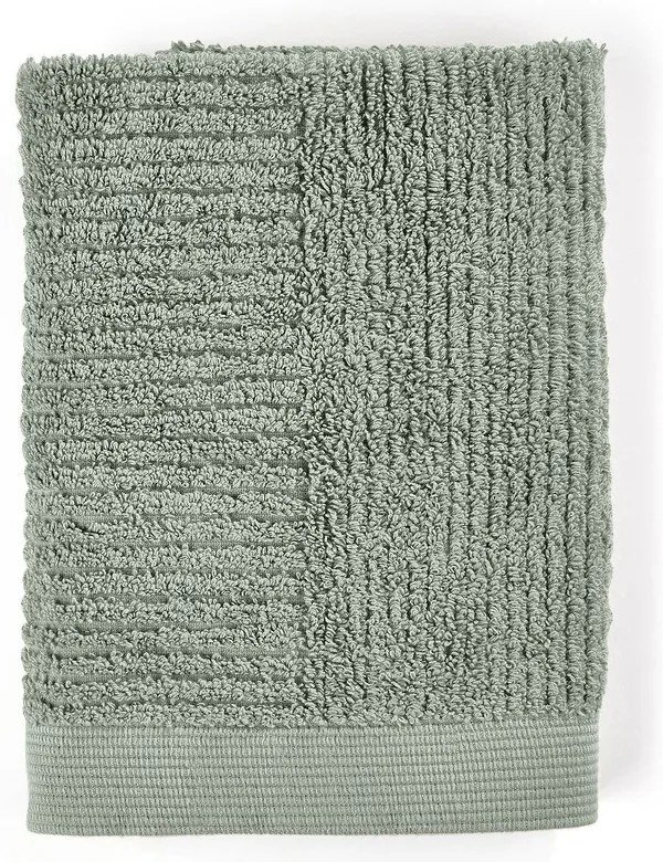 Zielony bawełniany ręcznik frotte 50x70 cm Classic – Zone