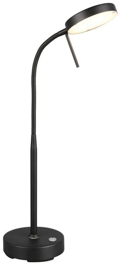 Czarna lampa stołowa LED (wysokość 45 cm) Moreno – Reality