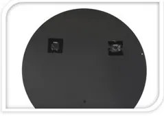 Lustro okrągłe w metalowej ramce, Ø 55 cm