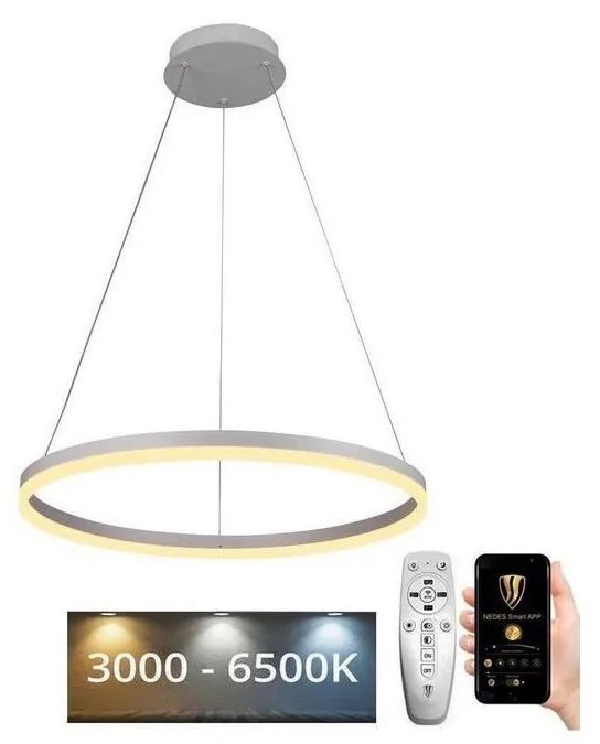 Brilagi - LED Żyrandol ściemnialny na lince CIRCLE LED/42W/230V 3000-6500K + pilot