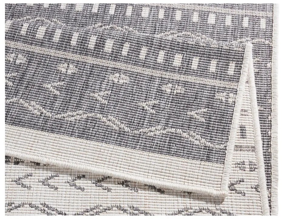 Szaro-kremowy chodnik odpowiedni na zewnątrz NORTHRUGS Kuba, 250x80 cm
