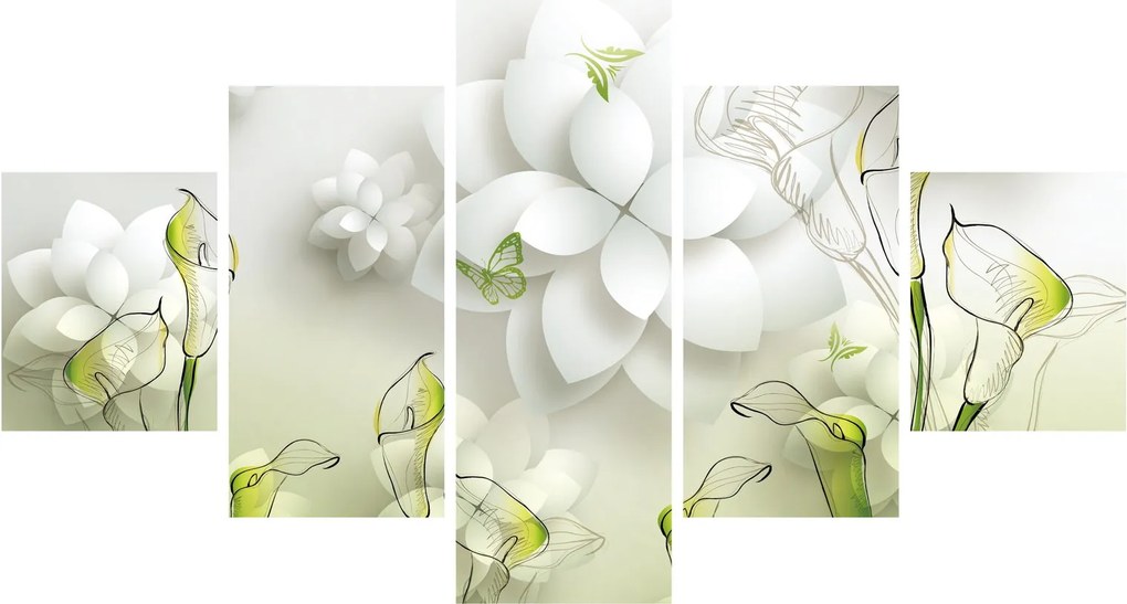 Obraz z kwiatami (125x70 cm)