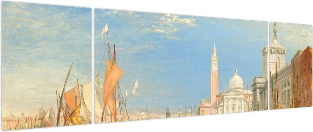 Obraz - Joseph Mallord William Turner, Venice the Dogana and San Giorgio Maggiore, reprodukcje (170x50 cm)