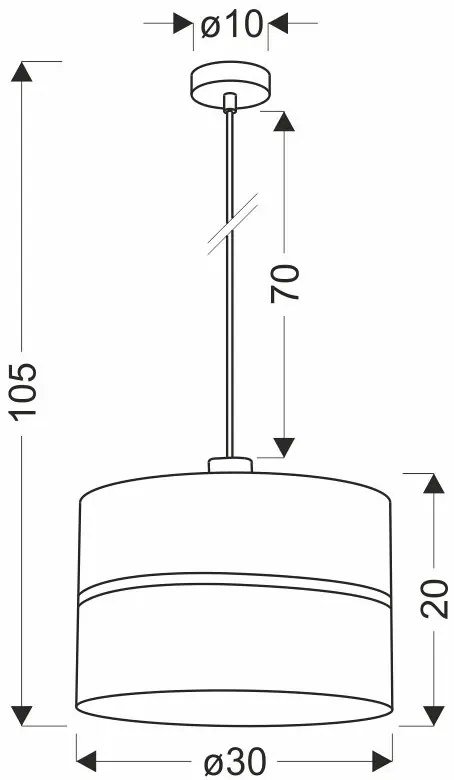 Lampa wisząca abażurowa w stylu glamour czarny + złoto - Z035-Gaspari