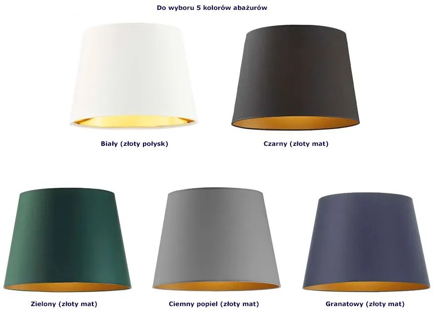 Nowoczesny żyrandol na złotym stelażu - F6-F00