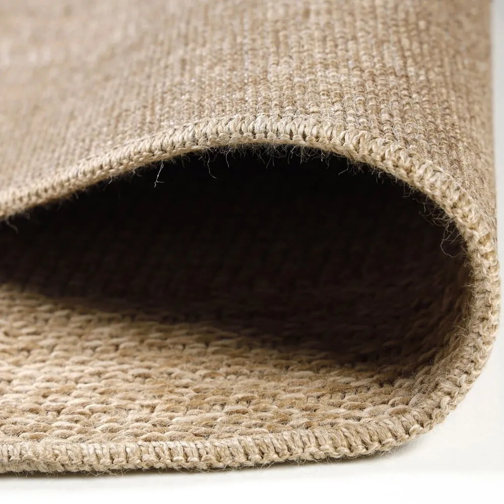 Beżowy okrągły dywan odpowiedni na zewnątrz ø 80 cm Comilla – Ayyildiz Carpets