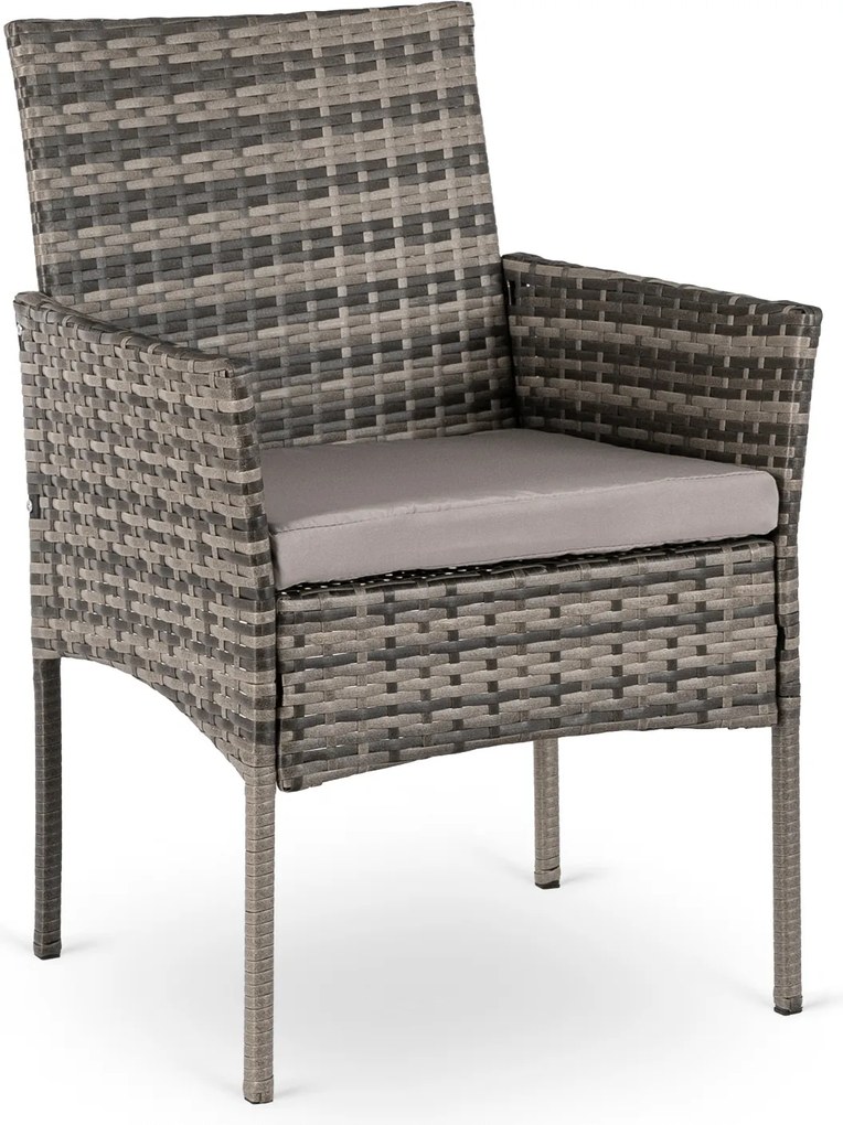 2x Krzesło Ogrodowe CORTO Szare Nowoczesne