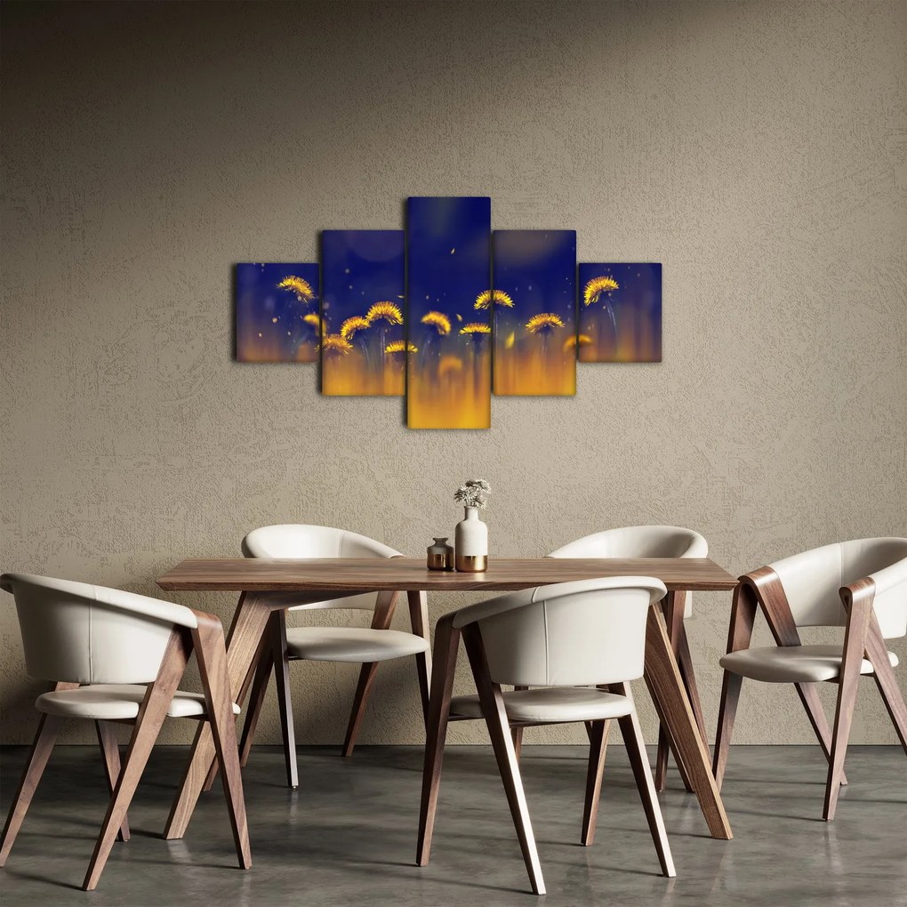 Obraz - Dmuchawce (125x70 cm)