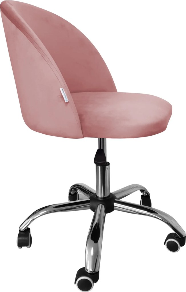 Fotel obrotowy COLIN krzesło biurowe fotel ergonomiczny do biurka : Kolor Stelaża - Chrom, Kolor tkaniny - VELVET - MG58, Typ siedziska - Siedzisko obrotowe 360°, Typ tkaniny - Velvet
