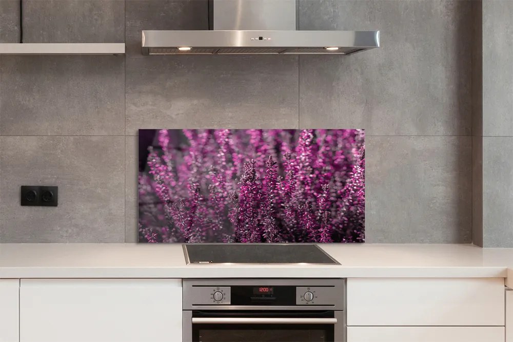 Szkło do Kuchni na Ścianę Jesienne Pole Wrzosów