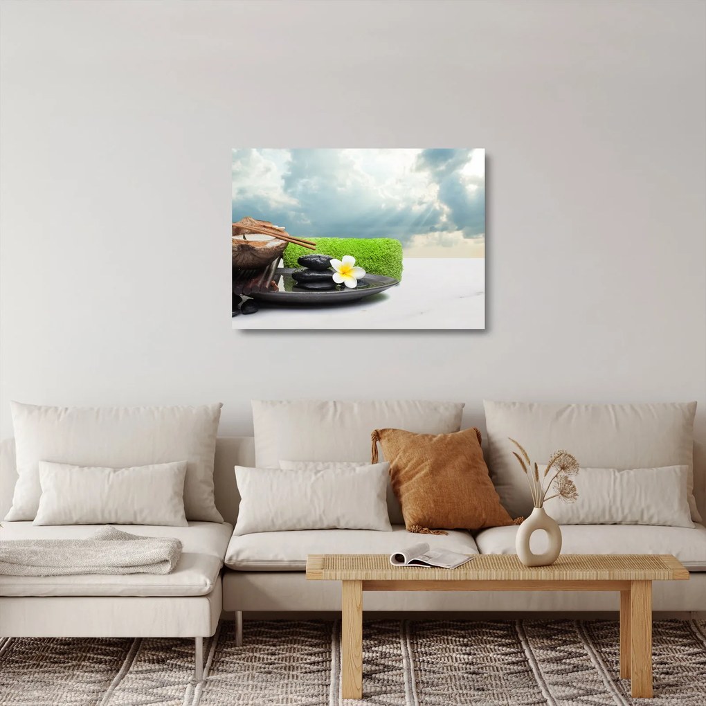 Obraz na szkle - Spa and relakx (70x50 cm)