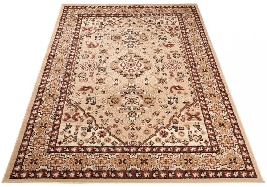 Beżowy dywan boho K3-D86