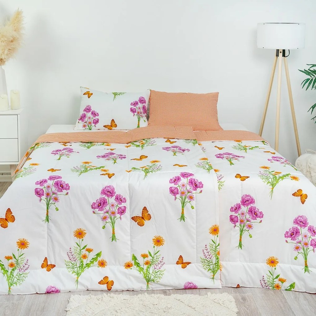 Stanex CLASSIC zestaw letni Wiosna pomarańczowy,140 x 200 cm, 40 x 60 cm